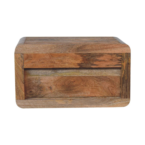 Soba Wall Mounted Bedside Table | Oak-Ish Solid Mango Wood Wall-Mounted