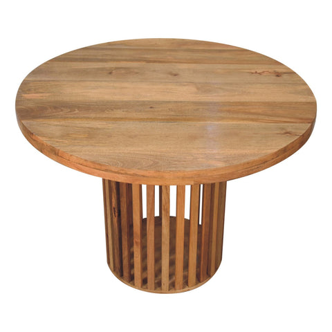 Ariella Round Dining Table | Oak Solid Mango Wood