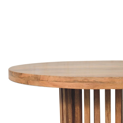 Ariella Round Dining Table | Oak Solid Mango Wood