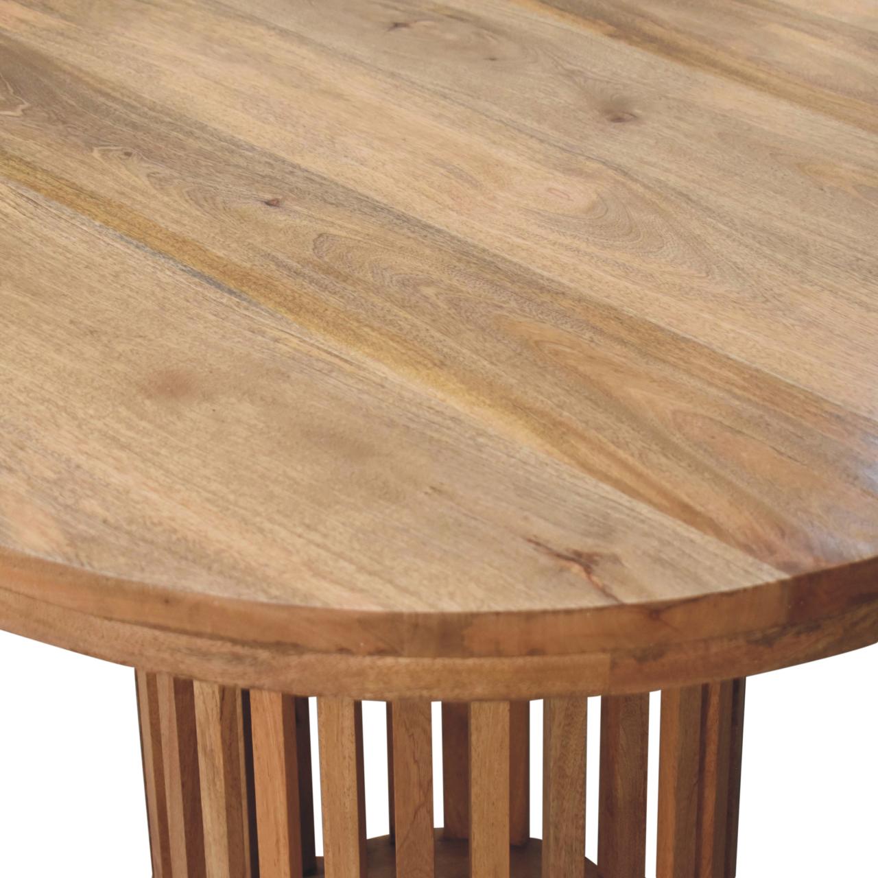 Ariella Round Dining Table | Oak Solid Mango Wood