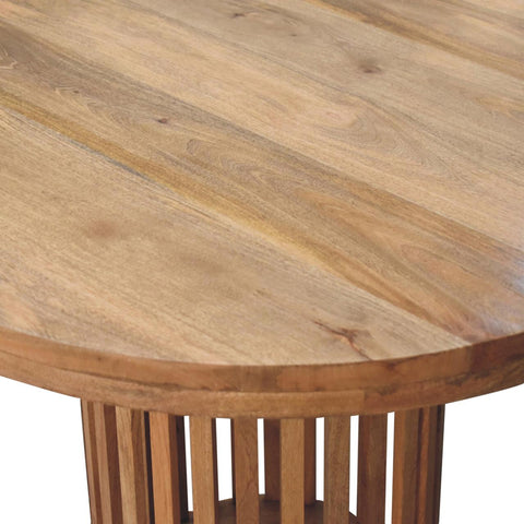 Ariella Round Dining Table | Oak Solid Mango Wood
