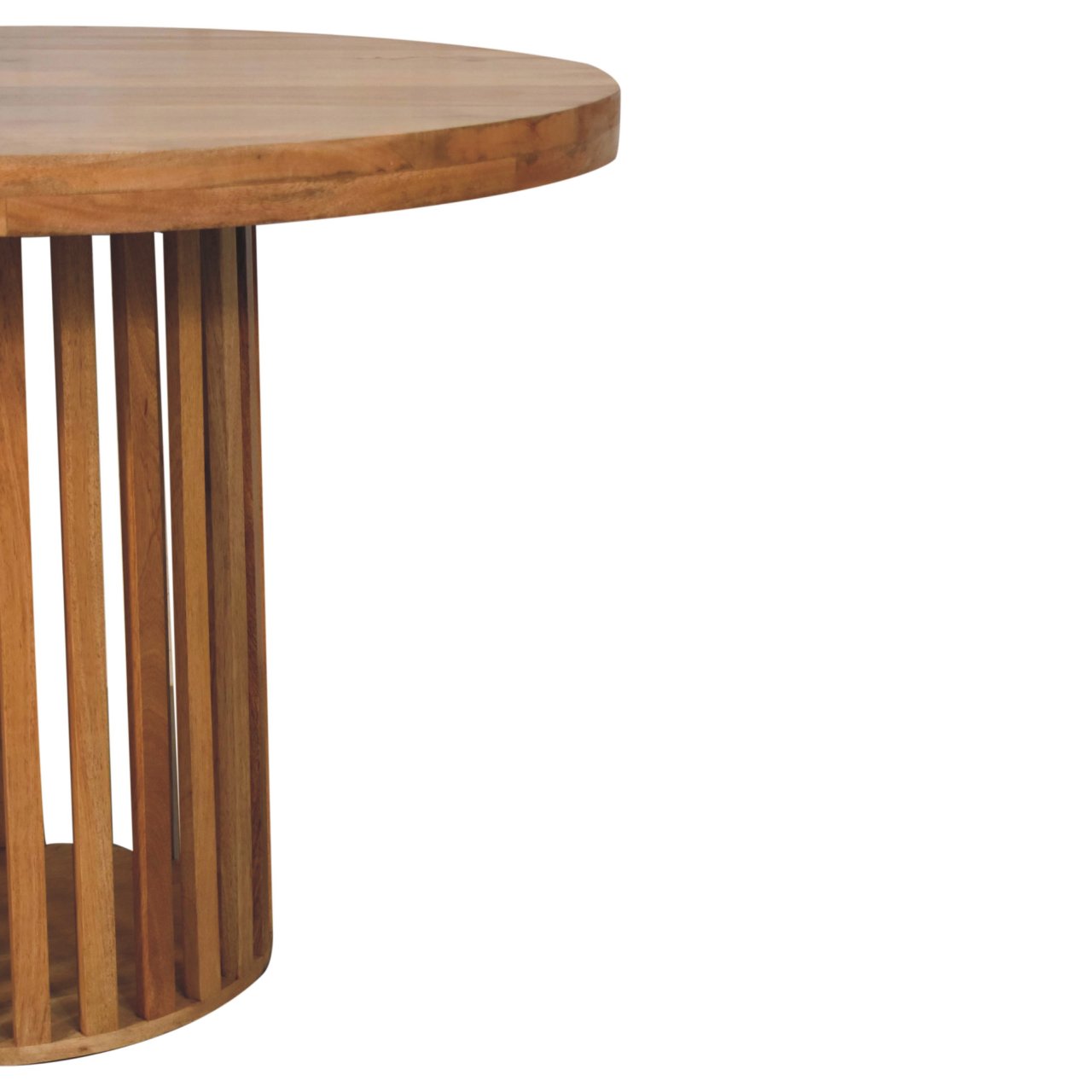 Ariella Round Dining Table | Oak Solid Mango Wood