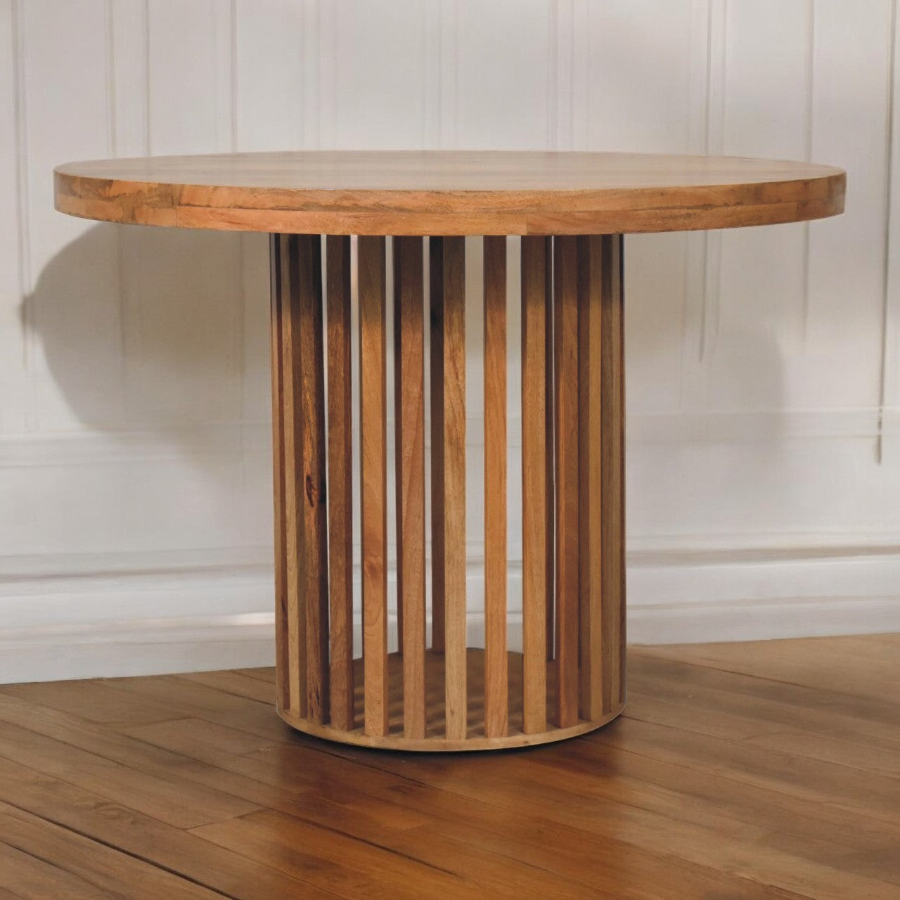 Ariella Round Dining Table | Oak Solid Mango Wood