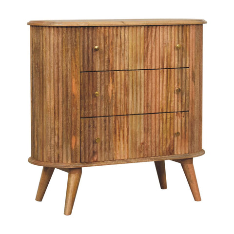 Soba Nordic Chest of Drawers | Oak Solid Mango Wood