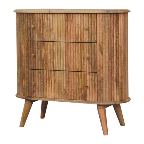 Soba Nordic Chest of Drawers | Oak Solid Mango Wood