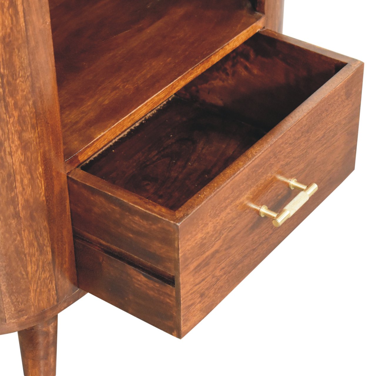 T-bar Cortez Chestnut Open Slot Chest of Drawers
