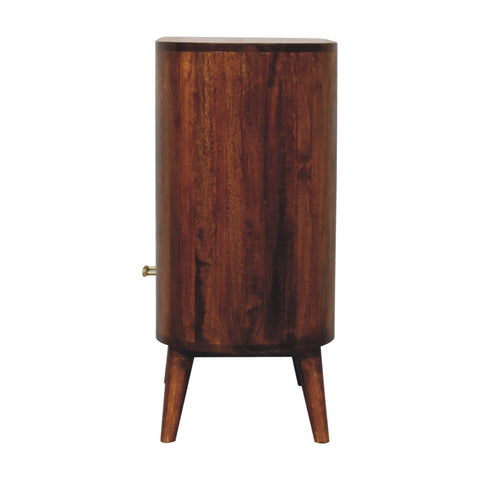 T-bar Cortez Chestnut Open Slot Chest of Drawers