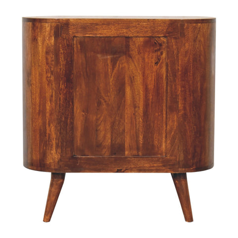 T-bar Cortez Chestnut Open Slot Chest of Drawers