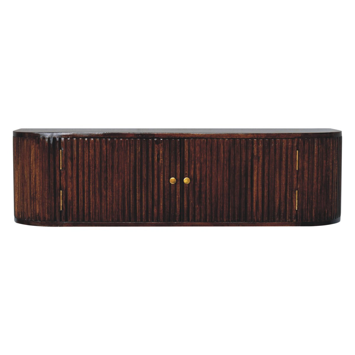 Chunky Chestnut Wall Mounted Console Chest of Drawers | Wall-Mounted