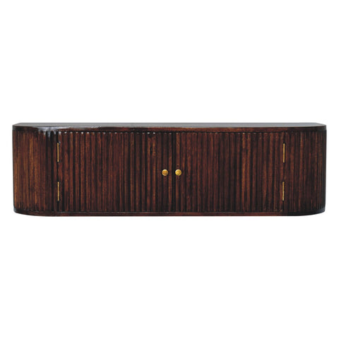 Chunky Chestnut Wall Mounted Console Chest of Drawers | Wall-Mounted