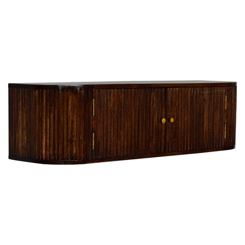 Chunky Chestnut Wall Mounted Console Chest of Drawers | Wall-Mounted