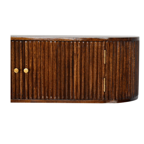 Chunky Chestnut Wall Mounted Console Chest of Drawers | Wall-Mounted