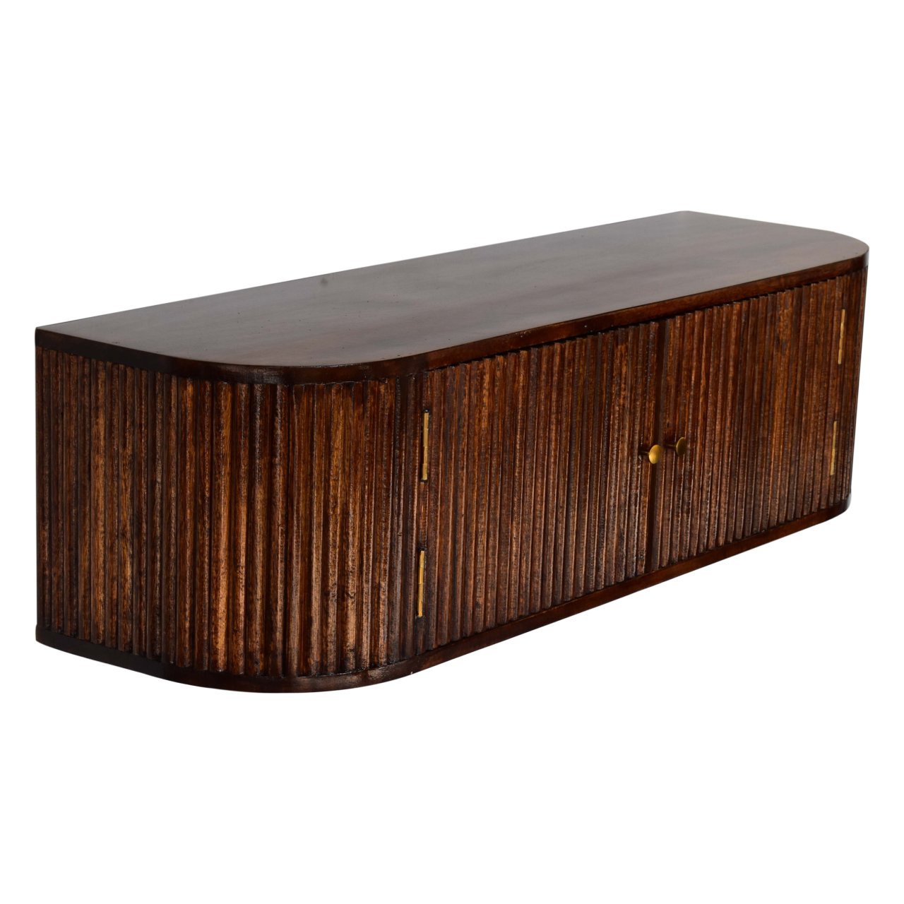 Chunky Chestnut Wall Mounted Console Chest of Drawers | Wall-Mounted