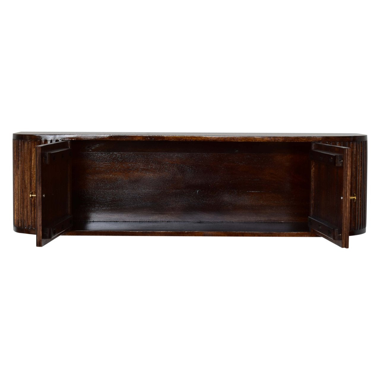 Chunky Chestnut Wall Mounted Console Chest of Drawers | Wall-Mounted