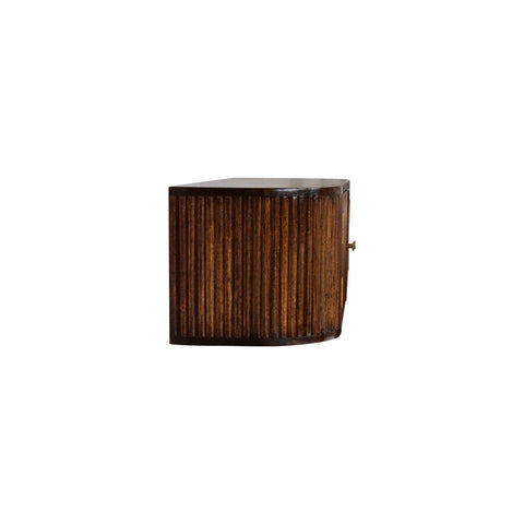 Chunky Chestnut Wall Mounted Console Chest of Drawers | Wall-Mounted