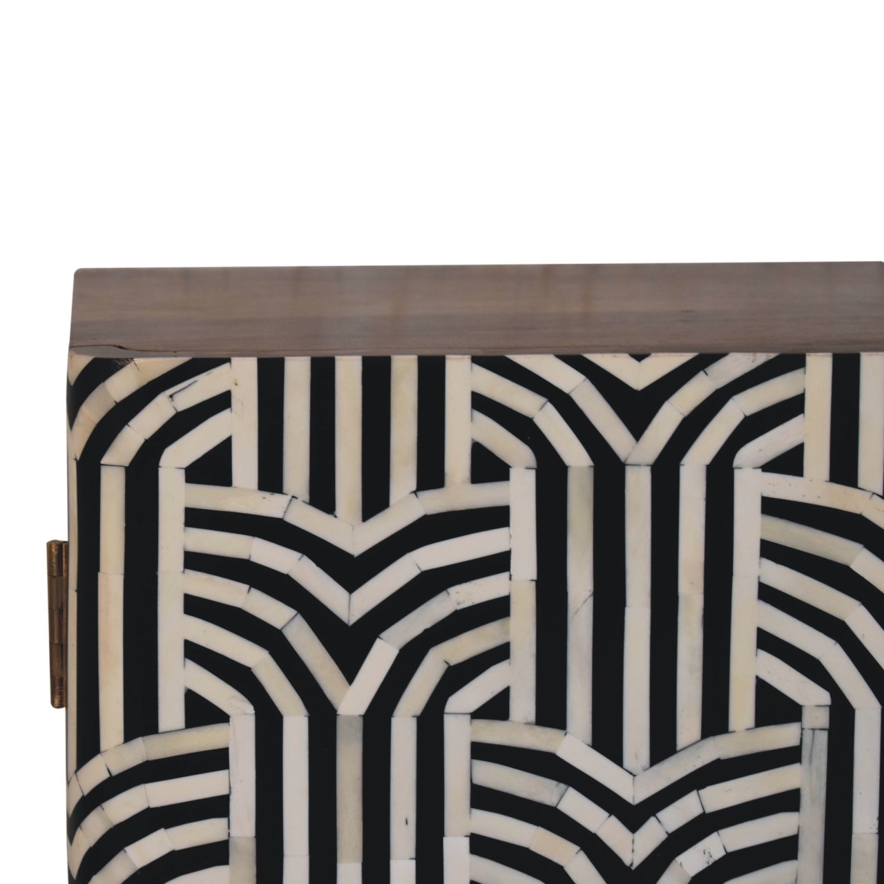 Honey Caramel Edessa Bone Inlay Chest of Drawers | Hand-Carved