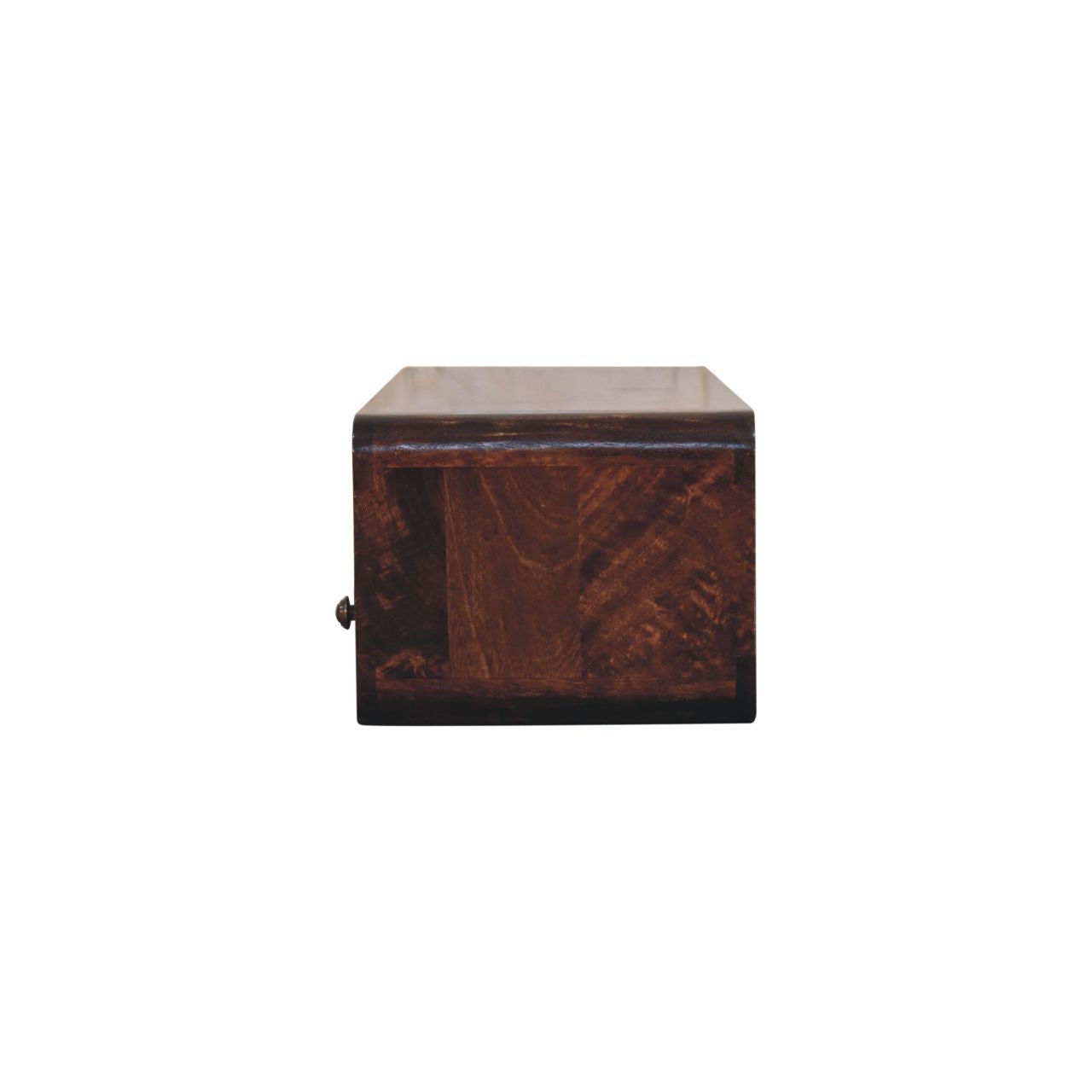 Floating California Walnut Open Console Table