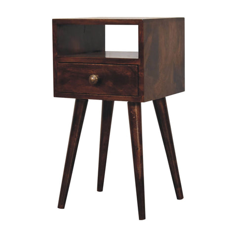 Mini California Walnut Bedside Table