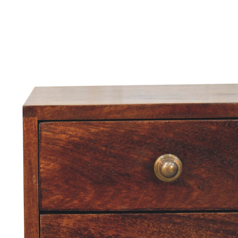 Mini 2-DrawerCalifornia Walnut Bedside Table
