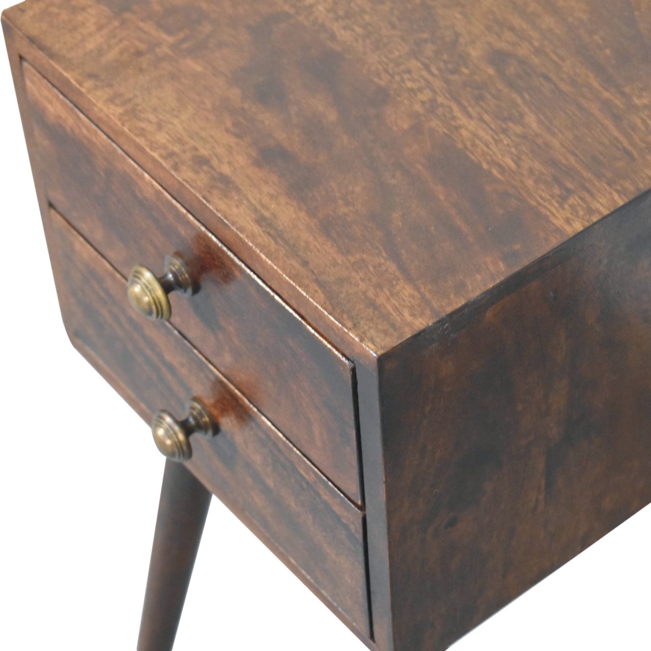 Mini 2-DrawerCalifornia Walnut Bedside Table