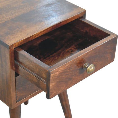 Mini 2-DrawerCalifornia Walnut Bedside Table