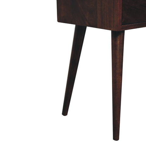 Mini 2-DrawerCalifornia Walnut Bedside Table