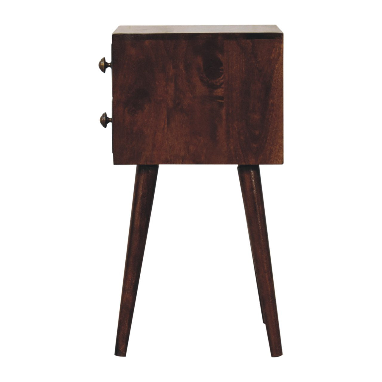 Mini 2-DrawerCalifornia Walnut Bedside Table