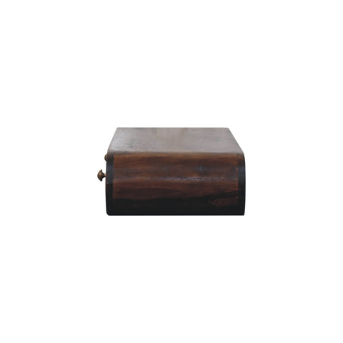 Wall Mounted California Walnut Chest of Drawers | Wall-Mounted