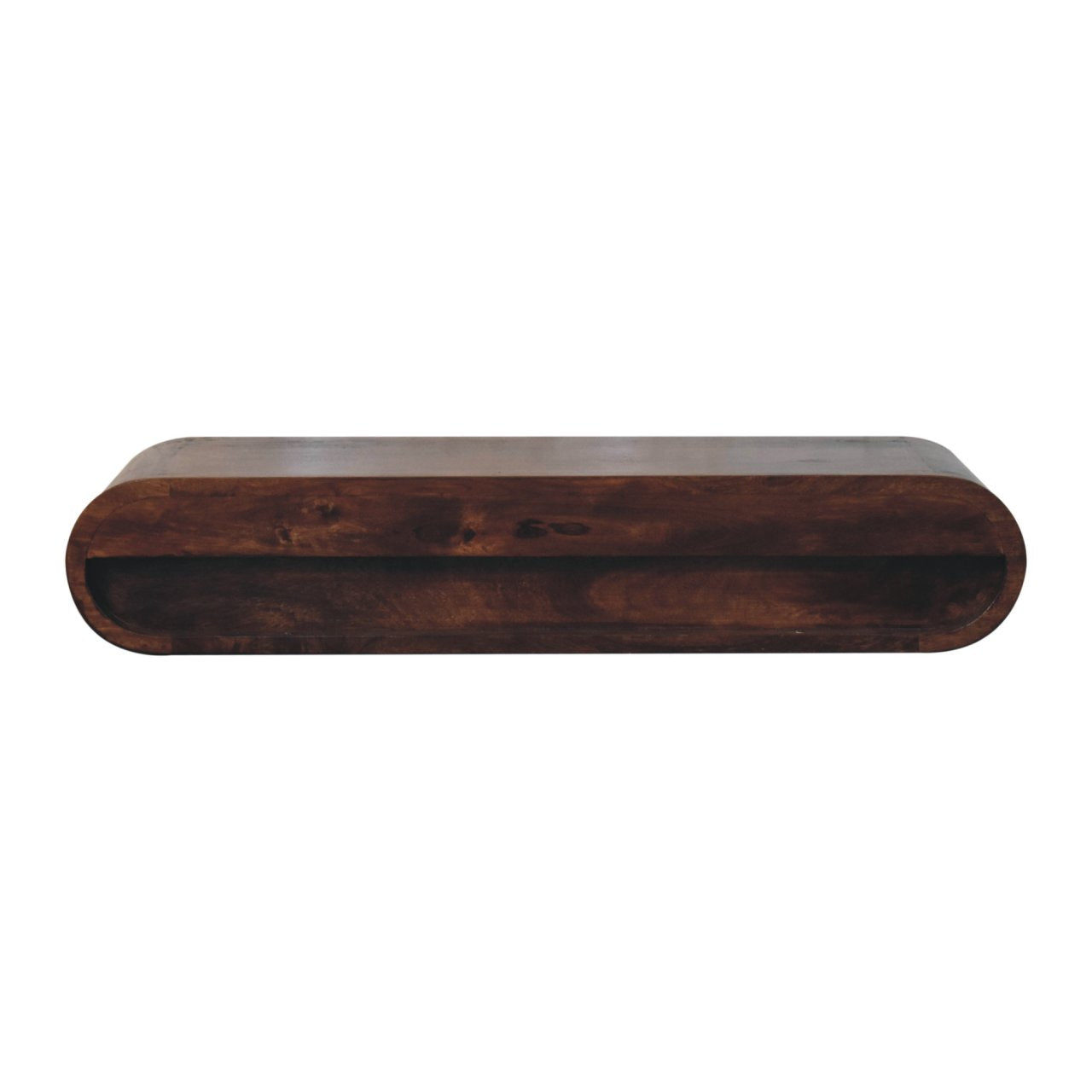 Wall Mounted California Walnut Chest of Drawers | Wall-Mounted
