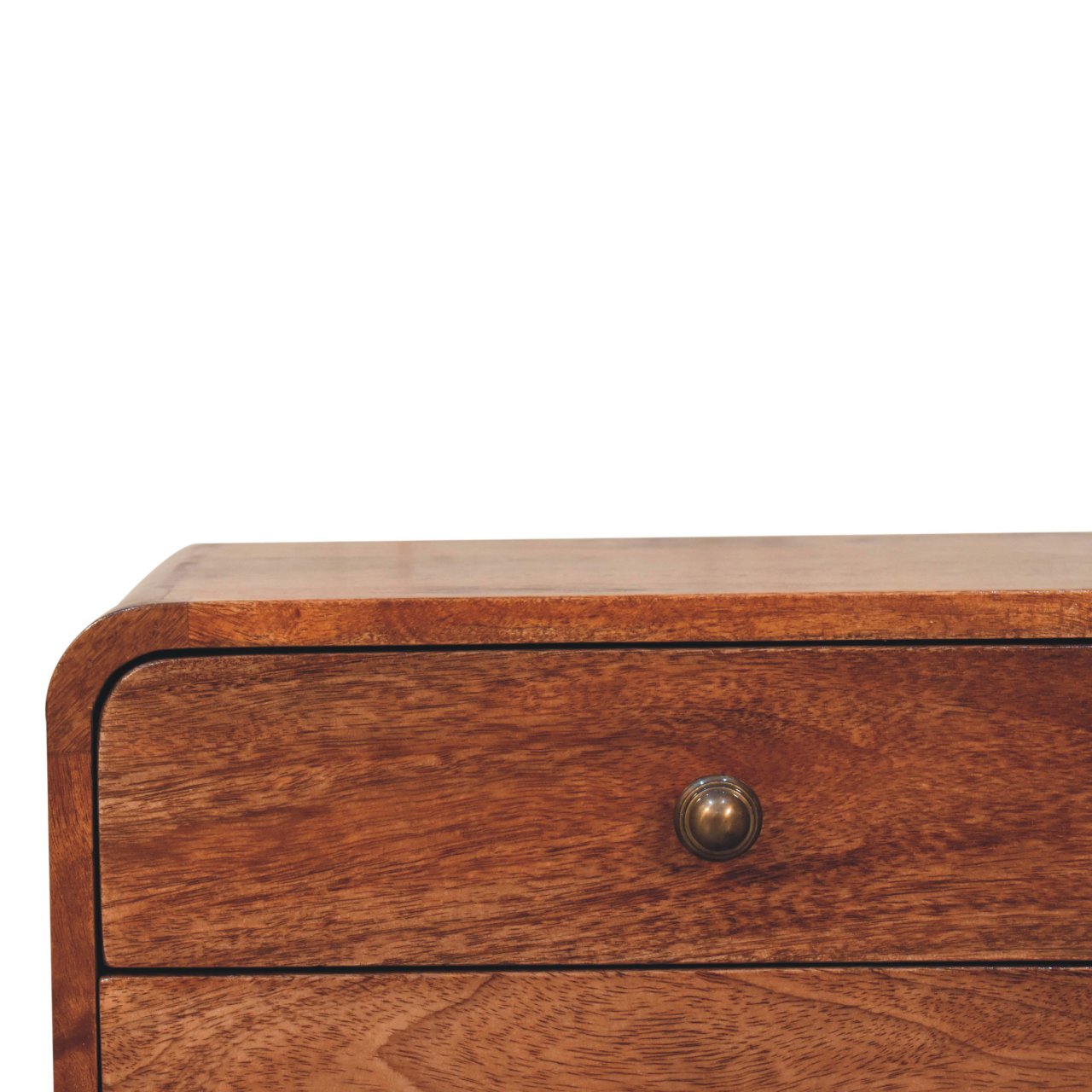 Honey Caramel 2-Drawer Floating Bedside Table | Wall-Mounted