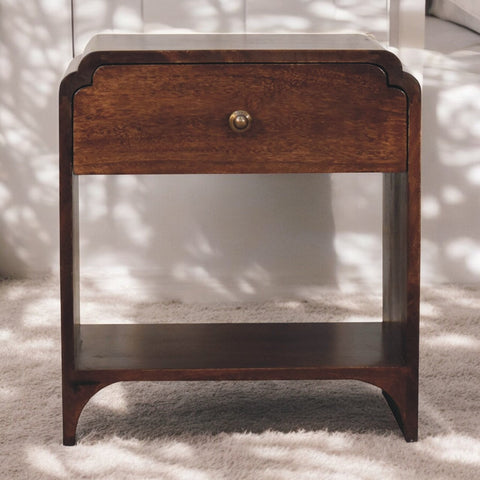 California Walnut Newton Bedside Table