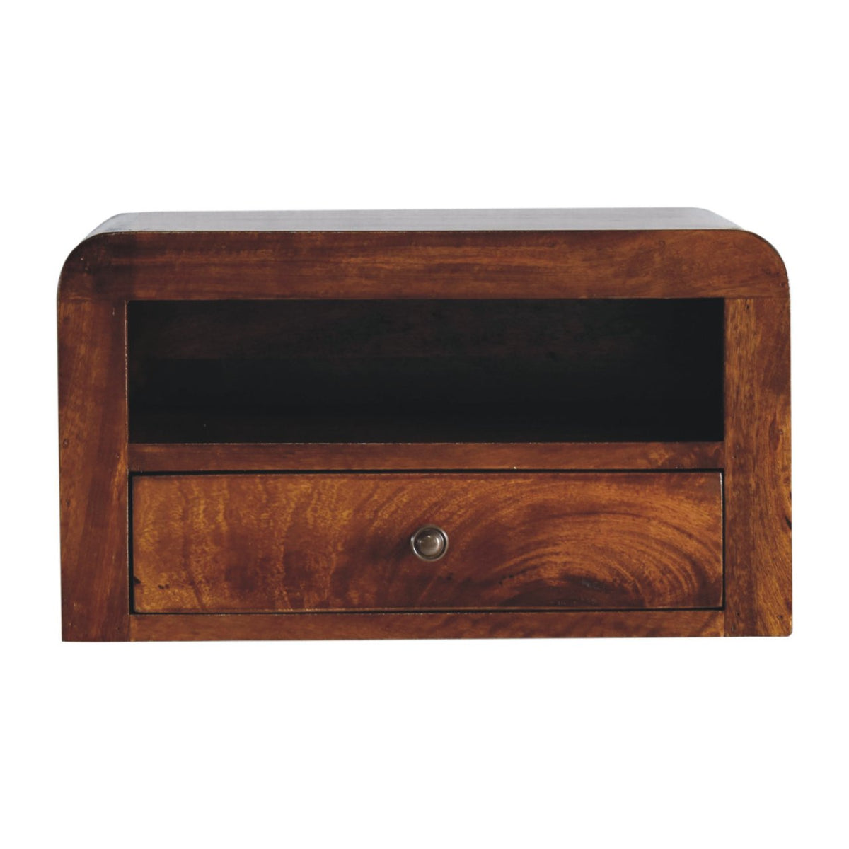 Chunky Chestnut 1-Drawer Wall Mounted Chest of Drawers | Wall-Mounted