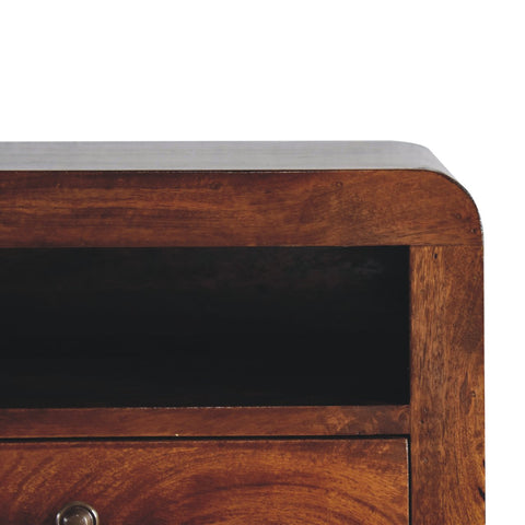 Chunky Chestnut 1-Drawer Wall Mounted Chest of Drawers | Wall-Mounted