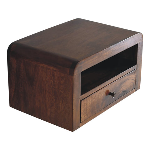 Chunky Chestnut 1-Drawer Wall Mounted Chest of Drawers | Wall-Mounted