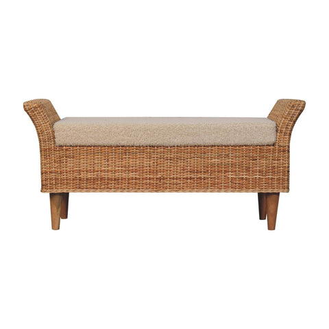 Riviera Woven Bench | Boucle