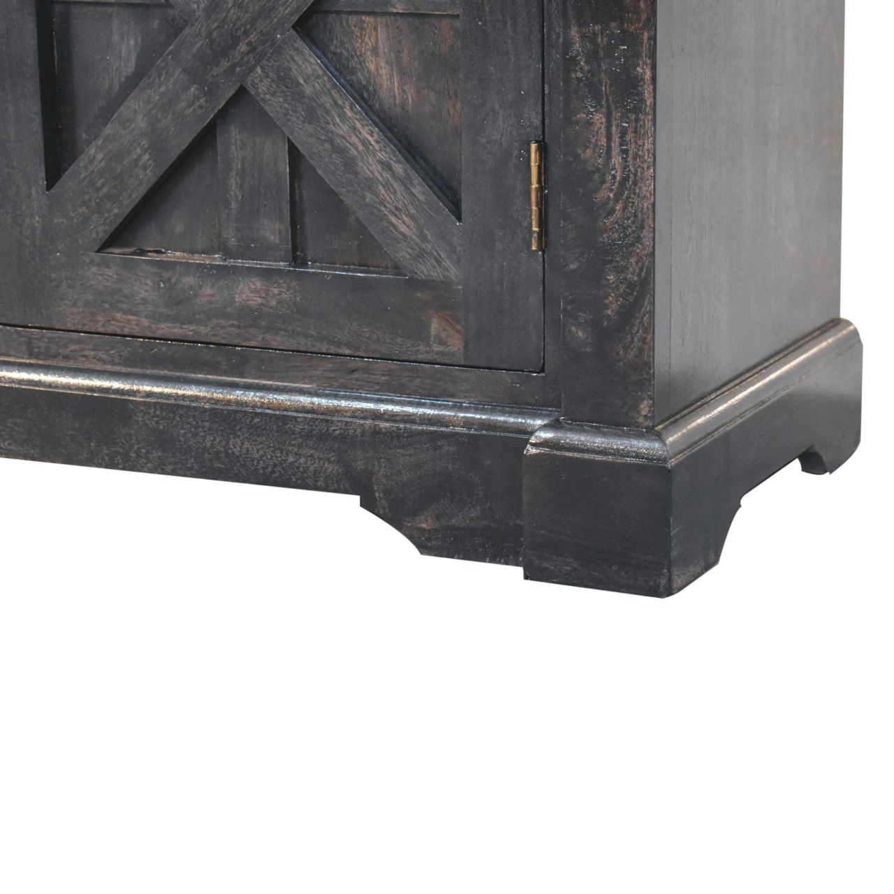 Regal Ash Black Rustic Sideboard Chest of Drawers