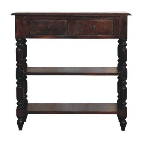 Turned legs Cherry Side Table Accent Piece