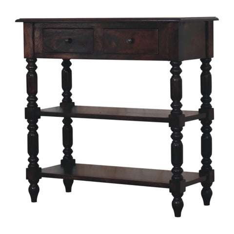 Turned legs Cherry Side Table Accent Piece