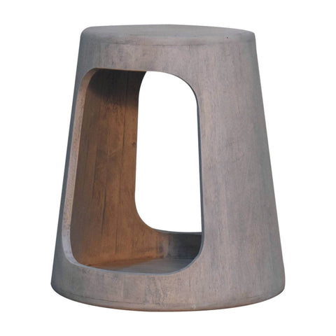 Acid Wash Open Side Table Accent Piece