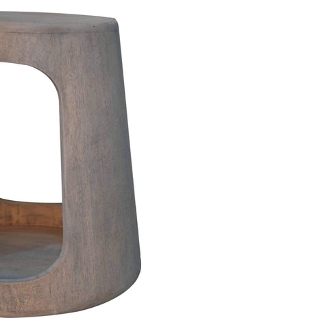 Acid Wash Open Side Table Accent Piece
