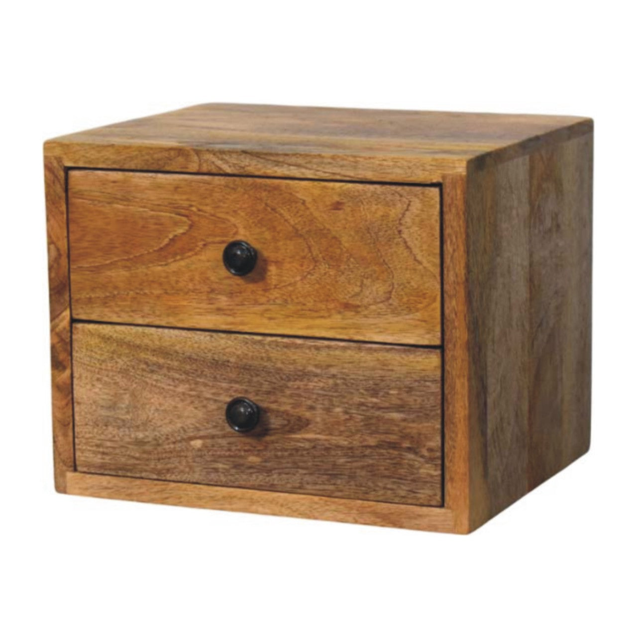 Solis 2-Drawer Oak-ish Wall Mounted Chest of Drawers | Wall-Mounted