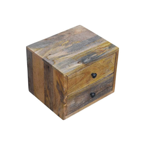 Solis 2-Drawer Oak-ish Wall Mounted Chest of Drawers | Wall-Mounted