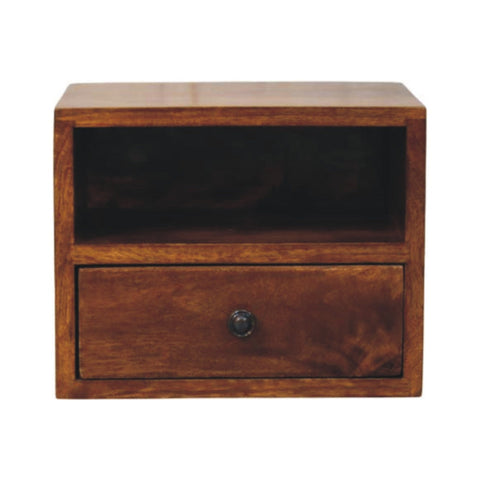 Solis 1-Drawer Chestnut Wall Mounted Chest of Drawers | Wall-Mounted