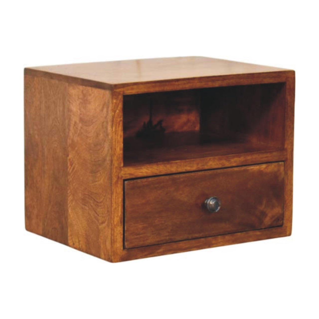 Solis 1-Drawer Chestnut Wall Mounted Chest of Drawers | Wall-Mounted