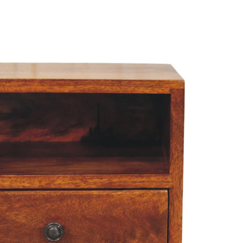 Solis 1-Drawer Chestnut Wall Mounted Chest of Drawers | Wall-Mounted