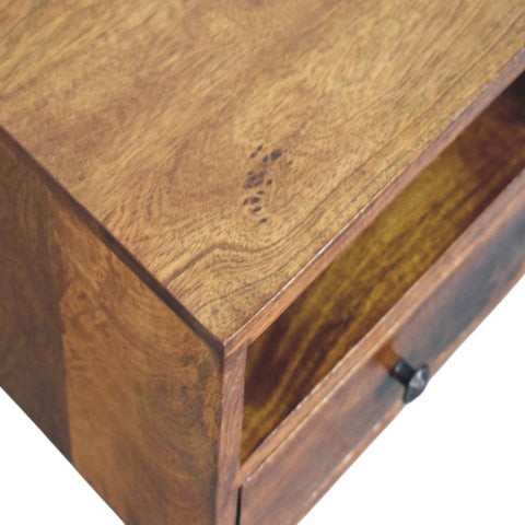Solis 1-Drawer Chestnut Wall Mounted Chest of Drawers | Wall-Mounted