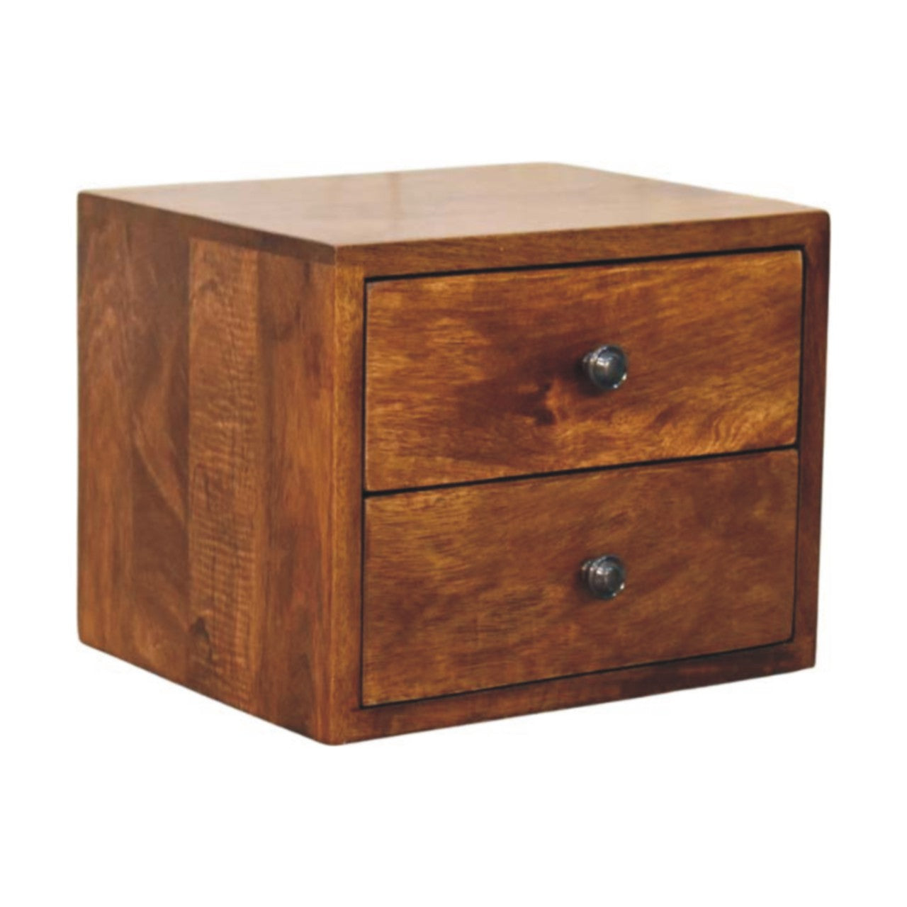 Solis 2-Drawer Chestnut Wall Mounted Chest of Drawers | Wall-Mounted
