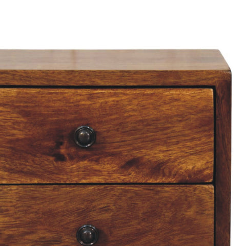 Solis 2-Drawer Chestnut Wall Mounted Chest of Drawers | Wall-Mounted