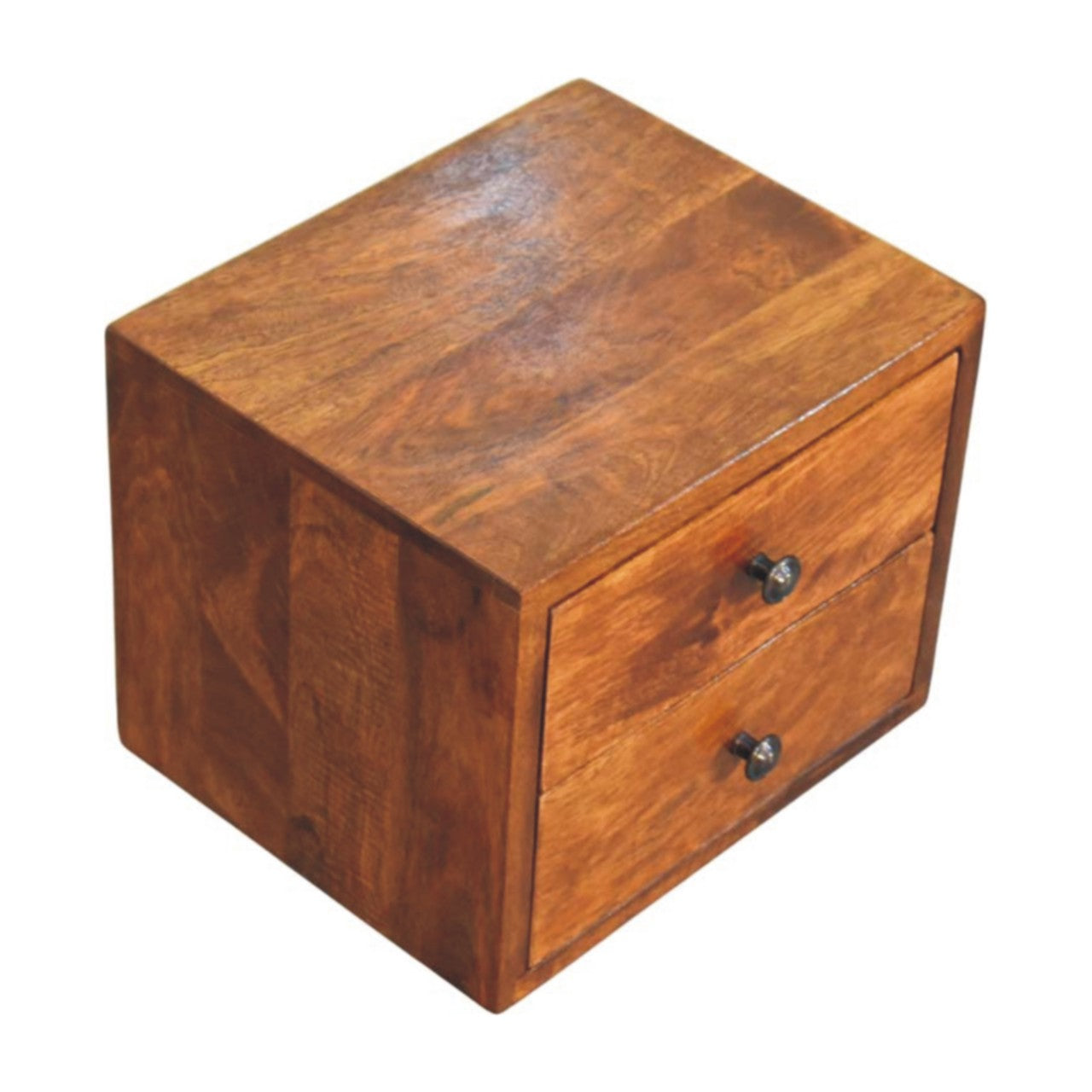 Solis 2-Drawer Chestnut Wall Mounted Chest of Drawers | Wall-Mounted