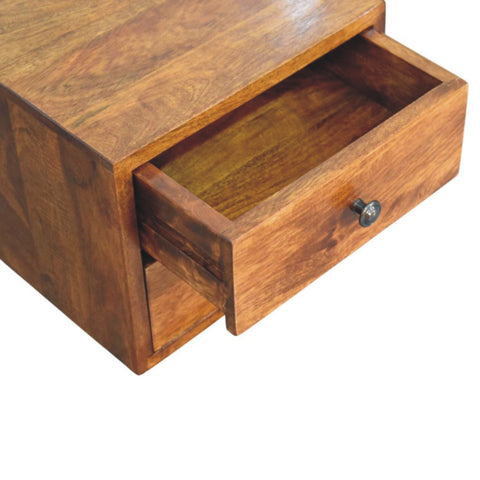 Solis 2-Drawer Chestnut Wall Mounted Chest of Drawers | Wall-Mounted